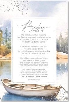 Broken Chain Wood Frame Wall Plaque 6&quot;x9&quot;