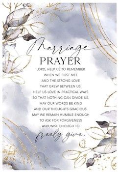 Marriage Prayer Wood Frame Wall Plaque 6&quot;x9&quot;