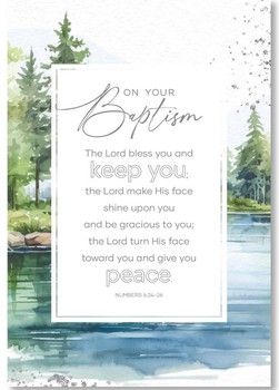On Your Baptism Wood Frame Wall Plaque 6&quot;x9&quot;