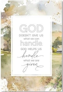 God Doesn&#39;t Give Wood Frame Wall Plaque 6&quot;x9&quot;