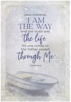 I am the Way Wood Frame Wall Plaque 6&quot;x9&quot;