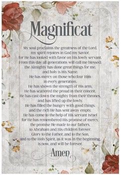 Magnificat Wood Frame Wall Plaque 6&quot;x9&quot;