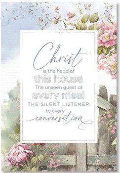 Christ Is The Head Wood Frame Wall Plaque 6&quot;x9&quot;
