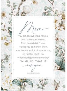 Mom You Are Wood Frame Wall Plaque 6&quot;x9&quot;