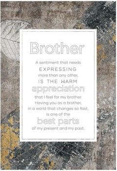 Brother Wood Frame Wall Plaque 6&quot;x9&quot;