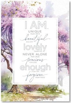 I Am Unique Wood Frame Wall Plaque 6&quot;x9&quot;