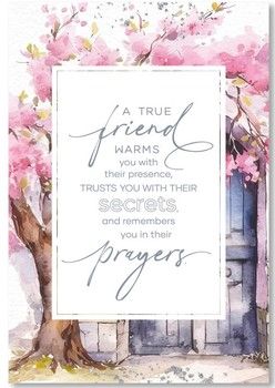 A True Friend Wood Frame Wall Plaque 6&quot;x9&quot;