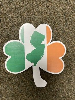 New Jersey Tri-Color Shamrock Magnet