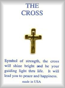 Gold Cross Pin