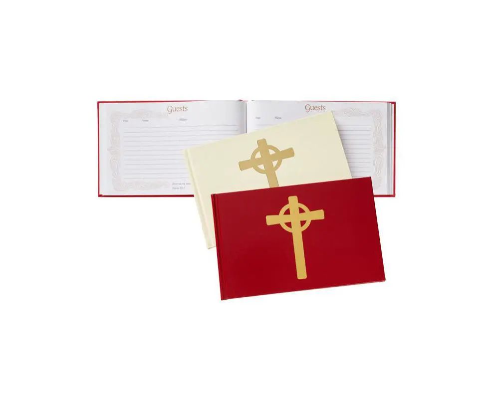 Cream Guest Book