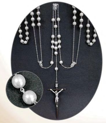 Rosary Lasso Silver