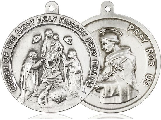 Aluminum Holy Rosary/St. Dominic Medal