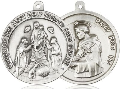 Aluminum Holy Rosary/St. Dominic Medal