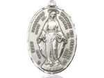 Aluminum Miraculous Mary Oval Medal