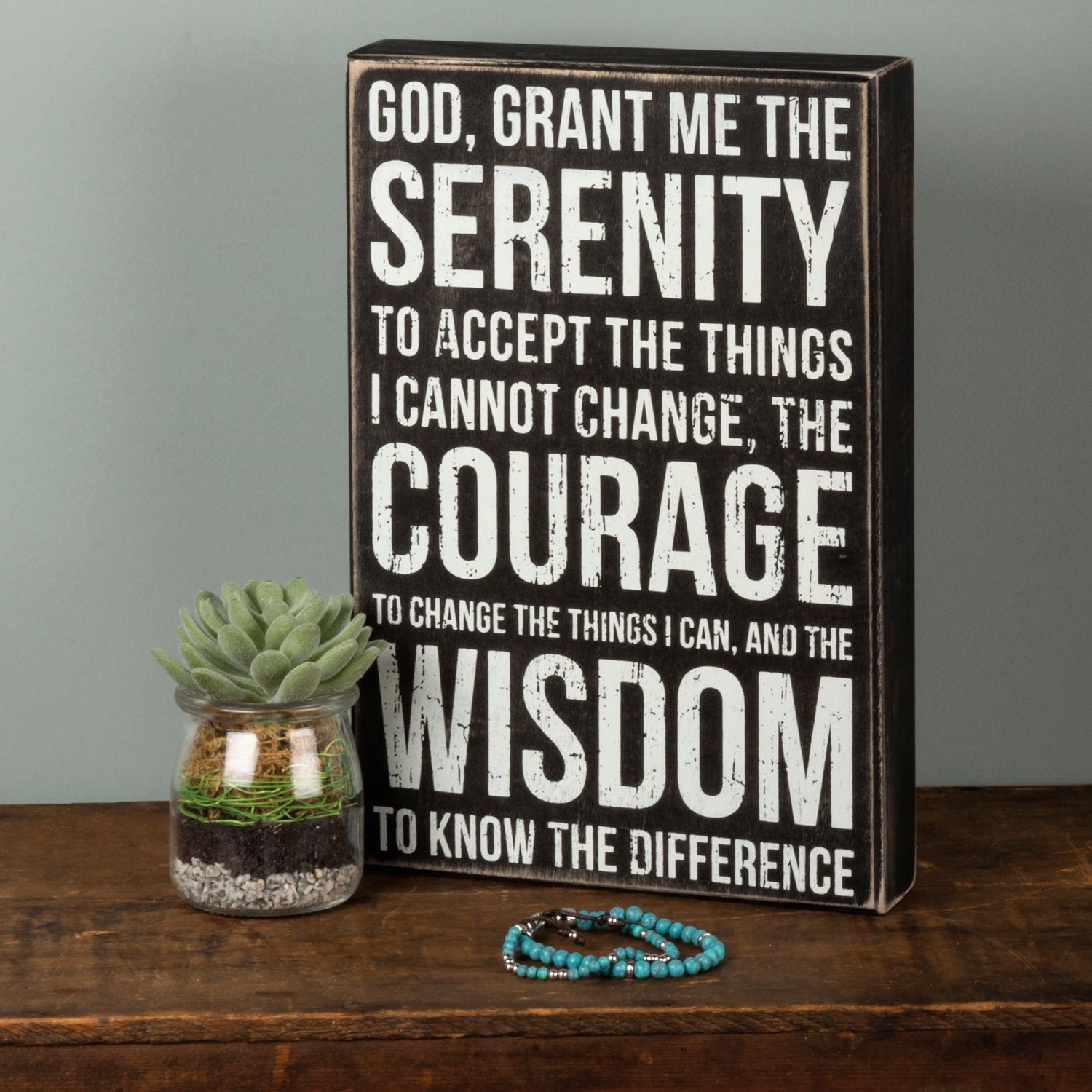 Box Sign Serenity Prayer