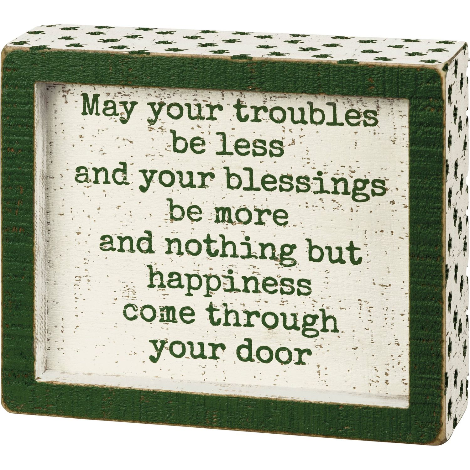 Box Sign May Your Blessings Be More