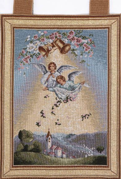 Angels with Flowers Tapestry