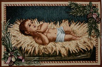 Baby Jesus, Nativity, Hanging Tapestry