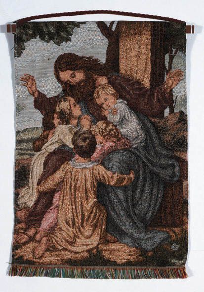 Jesus with Children Mini Banner