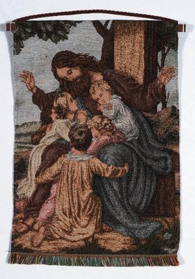Jesus with Children Mini Banner