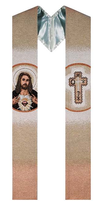 Priest Stole- Sacred Heart of Jesus