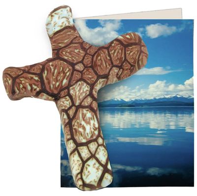 Hand Held Comforting Clay Cross Stone