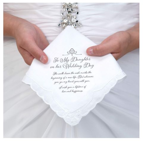 To My Daughter Keepsake Hanky
