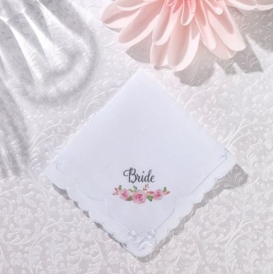 Bride Keepsake Hanky Watercolor