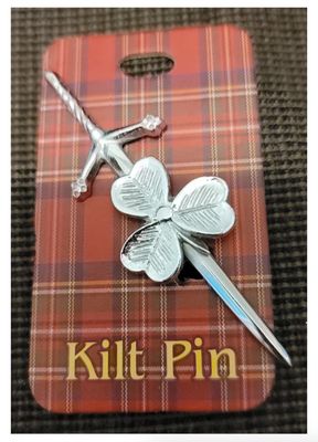 Shamrock Kilt Pin