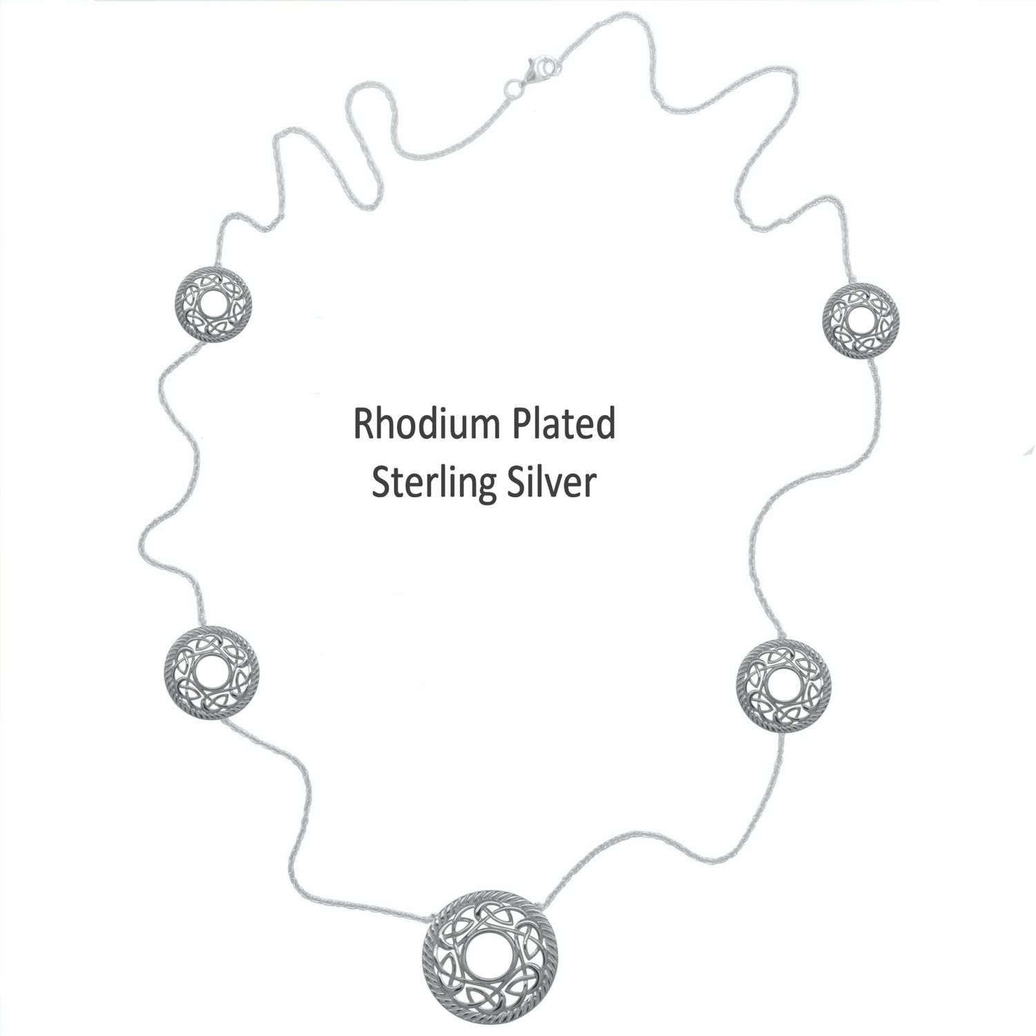 Sterling Silver 28&quot; Celtic Necklace