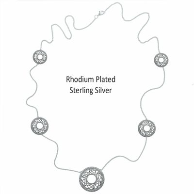 Sterling Silver 28&quot; Celtic Necklace