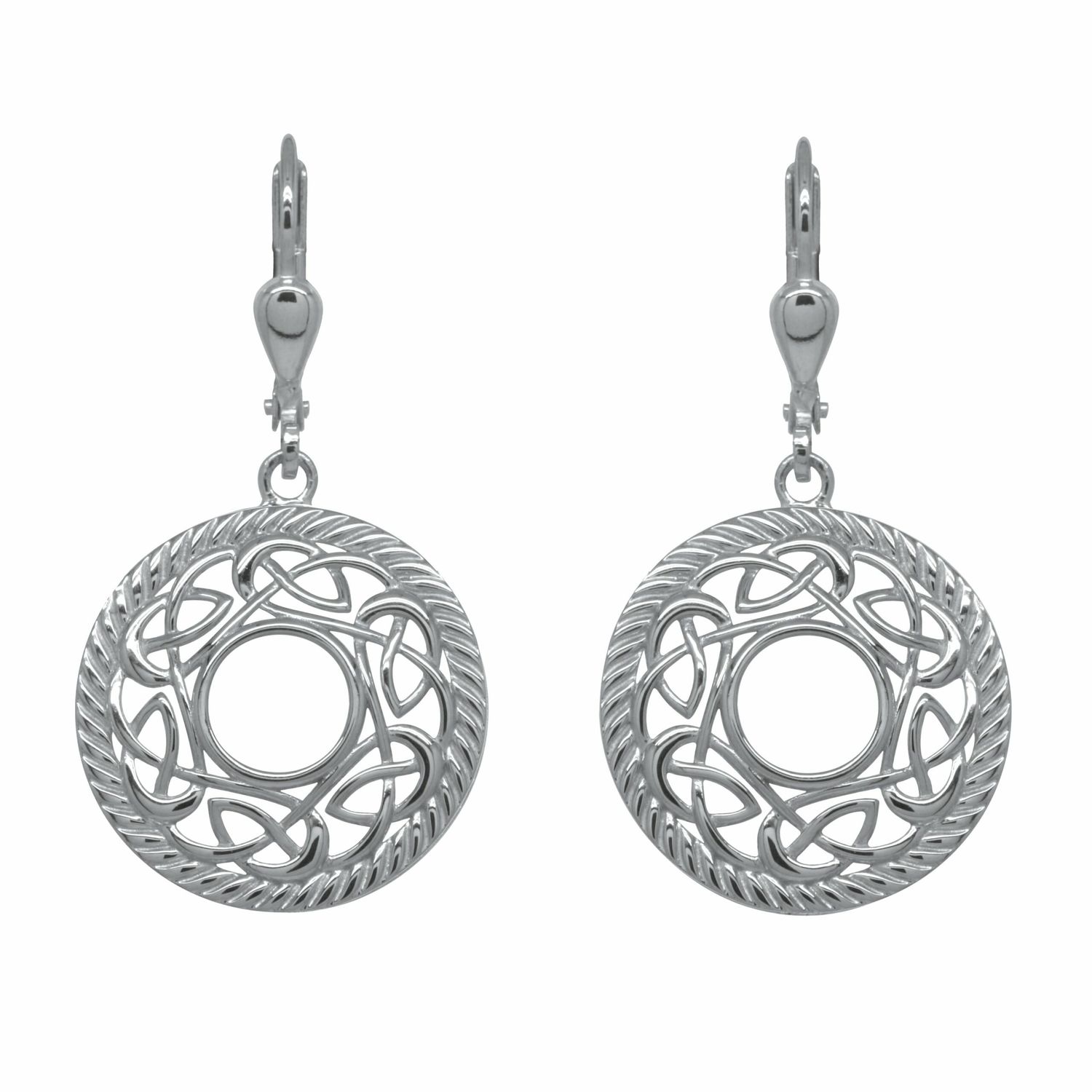 Sterling Silver Celtic Dangle Earrings
