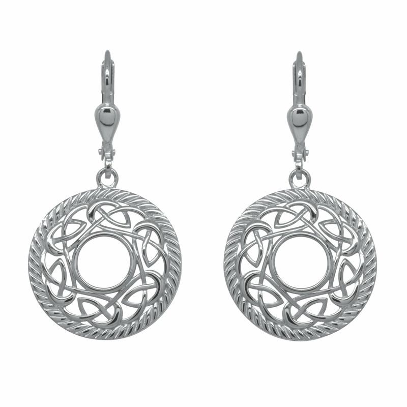 Sterling Silver Celtic Dangle Earrings