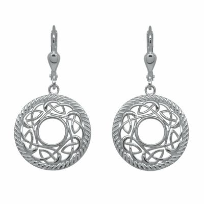 Sterling Silver Celtic Dangle Earrings