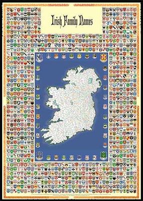 Irish Family Names Map - Coat of Arms