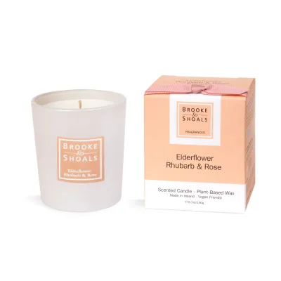 Scented Candle - Elderflower, Rhubarb &amp; Rose
