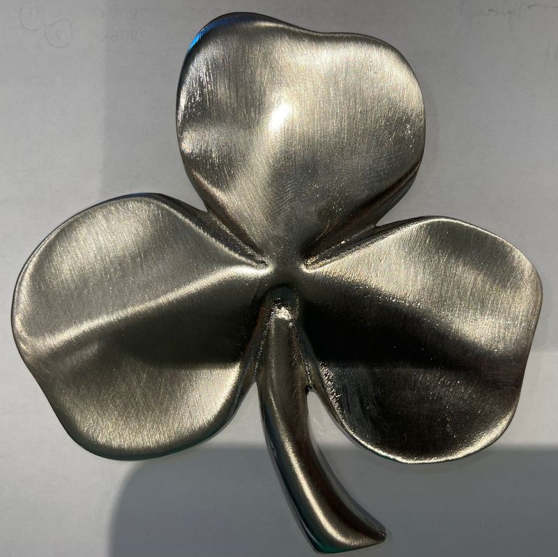 Shamrock Pewter Wall Hanger, Disc. Shamrock Pewter Wall Hanger, Disc.
