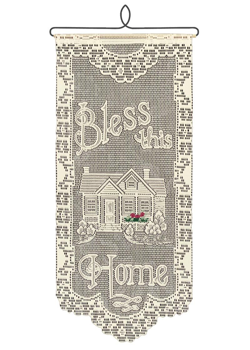 Bless This Home With Flowers Wall Hanging