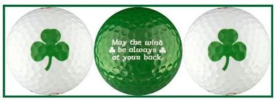 3pk Golf Ball Irish Blessing