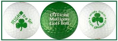 3pk Ball Irish Golf w/ Mulligan