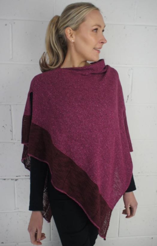 Mallow Cape Silk Linen and Cotton