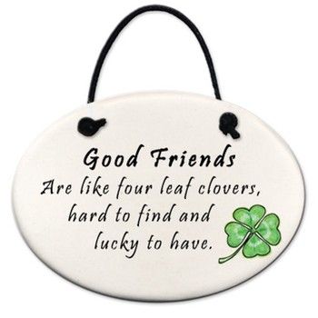 &quot;Good Friends are like..&quot; Mini Hanging Disk Ornament