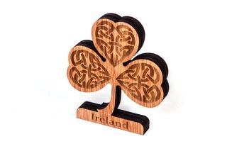 Oak Plaque Shamrock