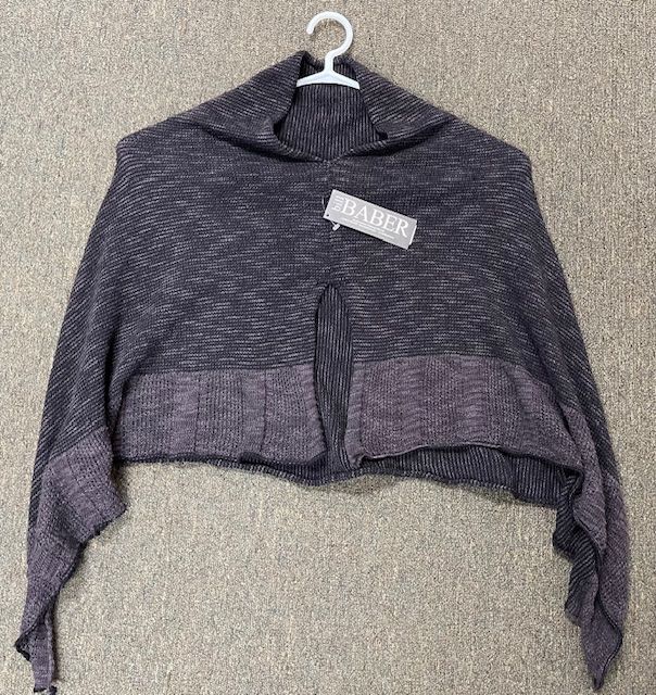 Charcoal Cape Silk Linen and Cotton