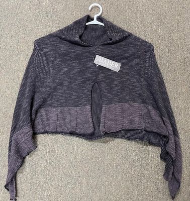 Charcoal Cape Silk Linen and Cotton