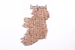Oak Large Map Counties