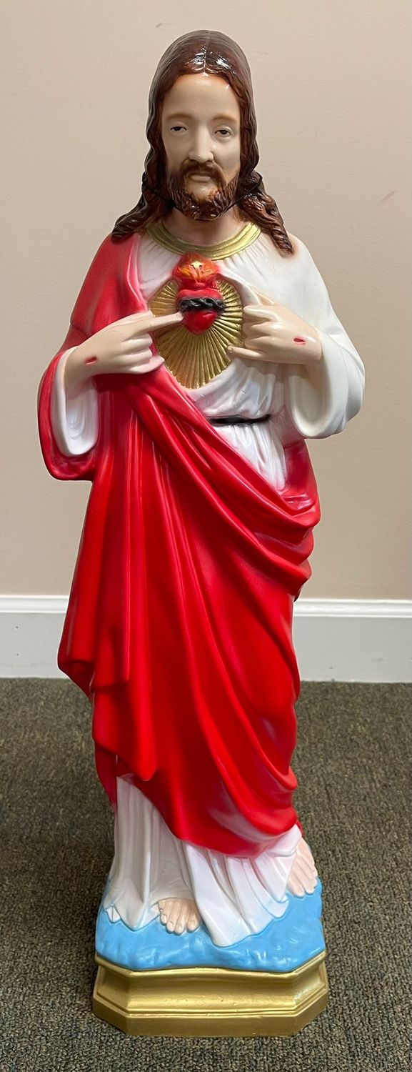 24&quot; Sacred Heart of Jesus Statue- Full Color