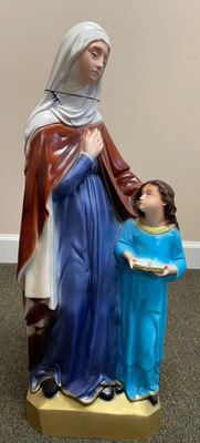 24&quot; St. Anne Statue- Full Color