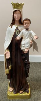 24&quot; Our Lady of Mt. Carmel Statue- Full Color