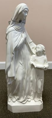 24&quot; St. Anne Statue- White Disc.